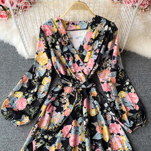 Load image into Gallery viewer, Vintage Floral Puff Sleeve Maxi Dress - Pretty Fashionation