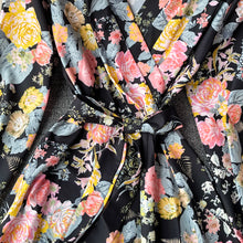 Load image into Gallery viewer, Vintage Floral Puff Sleeve Maxi Dress - Pretty Fashionation