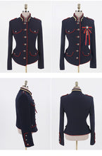 Load image into Gallery viewer, Vintage Designer Military Button Suit Blazer Jacket