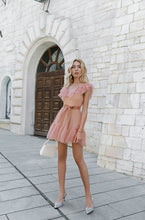 Load image into Gallery viewer, Polka Dot Tulle Ruffle Sweet Mini Dress