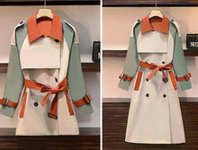 Load image into Gallery viewer, Designer Retro Vintage Trench Coat