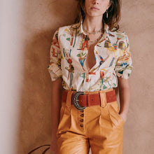 Load image into Gallery viewer, Designer Sustainable Retro Pharaonic Ancient Egypt Shirt - Pretty Fashionation