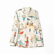 Load image into Gallery viewer, Designer Sustainable Retro Pharaonic Ancient Egypt Shirt - Pretty Fashionation