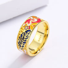 Load image into Gallery viewer, Exquisite Artfully Designed Handmade Enamel Ring