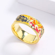 Load image into Gallery viewer, Exquisite Artfully Designed Handmade Enamel Ring