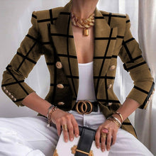 Load image into Gallery viewer, Designer British Style Asymmetric Blazer Jacket
