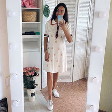 Load image into Gallery viewer, Vintage Embroidered Polo Dress - Pretty Fashionation