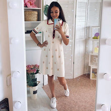 Load image into Gallery viewer, Vintage Embroidered Polo Dress - Pretty Fashionation