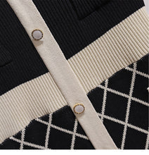 Load image into Gallery viewer, French Vintage Knitted Sweater Dress