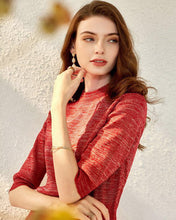 Load image into Gallery viewer, Designer Knit Dress Top & Pleated Skirt Two-Piece Set