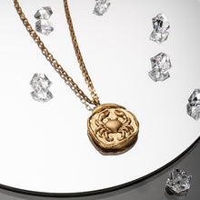 Load image into Gallery viewer, Vintage Gold Plated Carved Zodiac Constellation Necklace