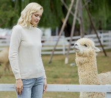 Load image into Gallery viewer, 100% Merino Knitted Soft Wool Turtleneck Sweater