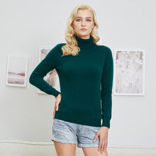 Load image into Gallery viewer, 100% Merino Knitted Soft Wool Turtleneck Sweater