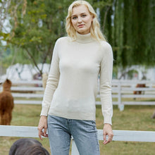 Load image into Gallery viewer, 100% Merino Knitted Soft Wool Turtleneck Sweater