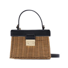 Load image into Gallery viewer, Vintage Flip Woven Crossbody Straw Rattan Bag