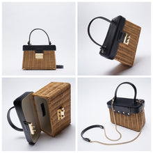 Load image into Gallery viewer, Vintage Flip Woven Crossbody Straw Rattan Bag