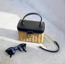 Load image into Gallery viewer, Vintage Flip Woven Crossbody Straw Rattan Bag
