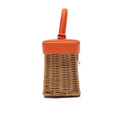 Load image into Gallery viewer, Vintage Flip Woven Crossbody Straw Rattan Bag