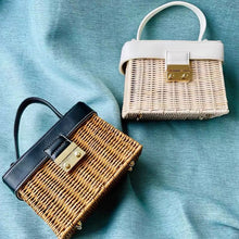 Load image into Gallery viewer, Vintage Flip Woven Crossbody Straw Rattan Bag