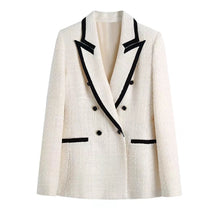 Load image into Gallery viewer, Vintage Chic Tweed Blazer Jacket
