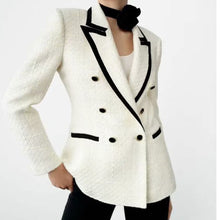 Load image into Gallery viewer, Vintage Chic Tweed Blazer Jacket