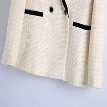 Load image into Gallery viewer, Vintage Chic Tweed Blazer Jacket
