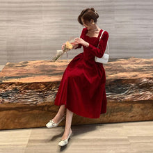 Load image into Gallery viewer, Retro Velvet French Fairy Dress