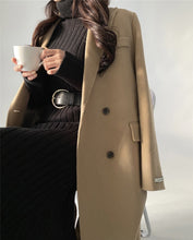 Load image into Gallery viewer, Elegant Knitted Turtleneck Sweater Maxi Dress