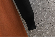 Load image into Gallery viewer, Retro Knitted Contrast Bow Dress