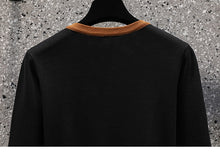 Load image into Gallery viewer, Retro Knitted Contrast Bow Dress