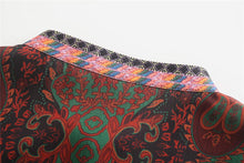 Load image into Gallery viewer, Ethnic Vintage Paisley Blouse Mini Dress