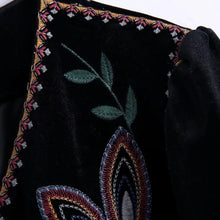 Load image into Gallery viewer, Vintage Velvet Bohemian Embroidery Jacket