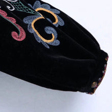 Load image into Gallery viewer, Vintage Velvet Bohemian Embroidery Jacket