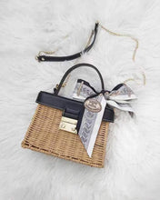 Load image into Gallery viewer, Vintage Flip Woven Crossbody Straw Rattan Bag
