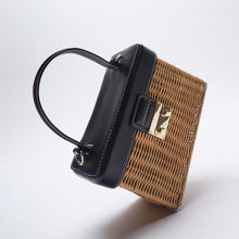 Load image into Gallery viewer, Vintage Flip Woven Crossbody Straw Rattan Bag