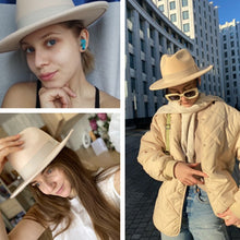 Load image into Gallery viewer, Panama Fedora Wide Brim Ribbon Band Hat | +20 Colours