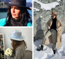 Load image into Gallery viewer, Panama Fedora Wide Brim Ribbon Band Hat | +20 Colours