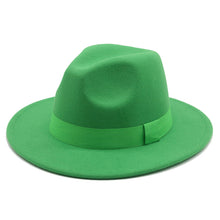 Load image into Gallery viewer, Panama Fedora Wide Brim Ribbon Band Hat | +20 Colours