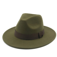 Load image into Gallery viewer, Panama Fedora Wide Brim Ribbon Band Hat | +20 Colours