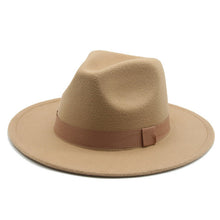 Load image into Gallery viewer, Panama Fedora Wide Brim Ribbon Band Hat | +20 Colours