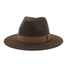 Load image into Gallery viewer, Panama Fedora Wide Brim Ribbon Band Hat | +20 Colours