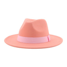 Load image into Gallery viewer, Panama Fedora Wide Brim Ribbon Band Hat | +20 Colours