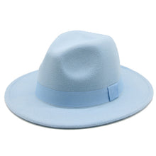 Load image into Gallery viewer, Panama Fedora Wide Brim Ribbon Band Hat | +20 Colours
