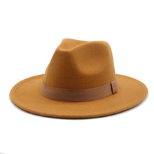 Load image into Gallery viewer, Panama Fedora Wide Brim Ribbon Band Hat | +20 Colours