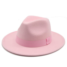 Load image into Gallery viewer, Panama Fedora Wide Brim Ribbon Band Hat | +20 Colours