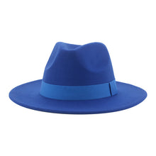 Load image into Gallery viewer, Panama Fedora Wide Brim Ribbon Band Hat | +20 Colours