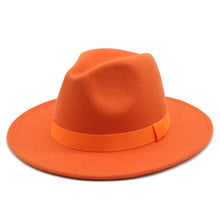 Load image into Gallery viewer, Panama Fedora Wide Brim Ribbon Band Hat | +20 Colours