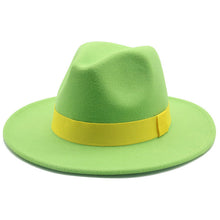 Load image into Gallery viewer, Panama Fedora Wide Brim Ribbon Band Hat | +20 Colours