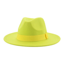Load image into Gallery viewer, Panama Fedora Wide Brim Ribbon Band Hat | +20 Colours