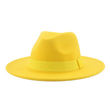 Load image into Gallery viewer, Panama Fedora Wide Brim Ribbon Band Hat | +20 Colours